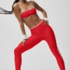 Airlift High-Waist Charger 7/8-Legging - Felrood/Wit