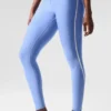 Airlift High-Waist Charger 7/8-Leggings - Crystal Clear Blue/White