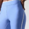 Airlift High-Waist Charger 7/8-Leggings - Crystal Clear Blue/White