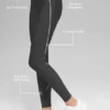 Airlift High-Waist Haven Legging - antraciet/wit