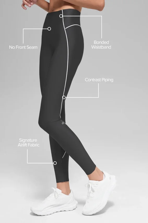 Airlift High-Waist Haven Legging - antraciet/wit