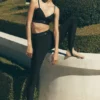 Airlift High-Waist Love Language Stirrup Legging - Zwart