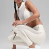 Airlift High-Waist Mesh Infatuation Legging – Ivory