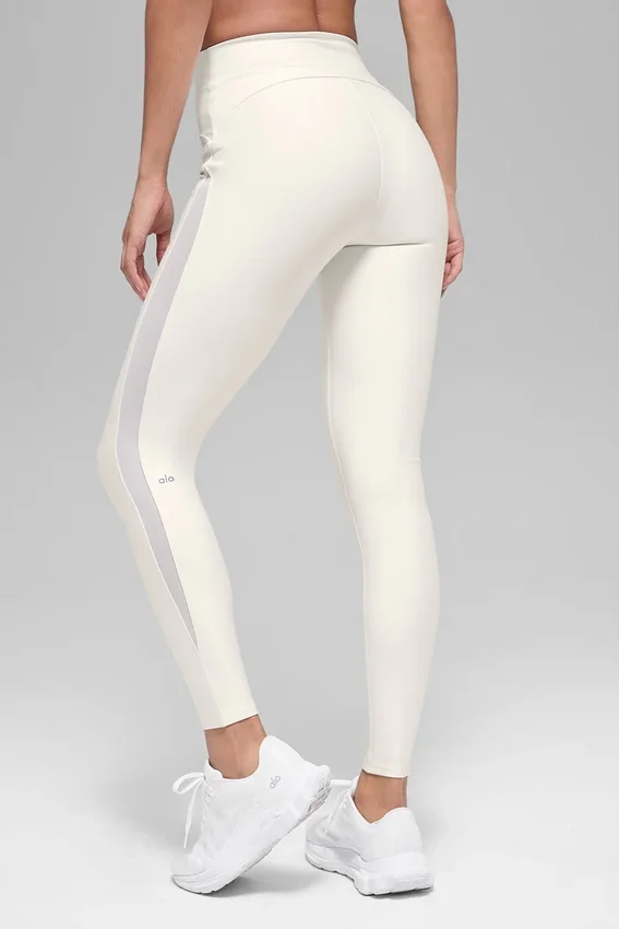 Airlift High-Waist Mesh Infatuation Legging – Ivory