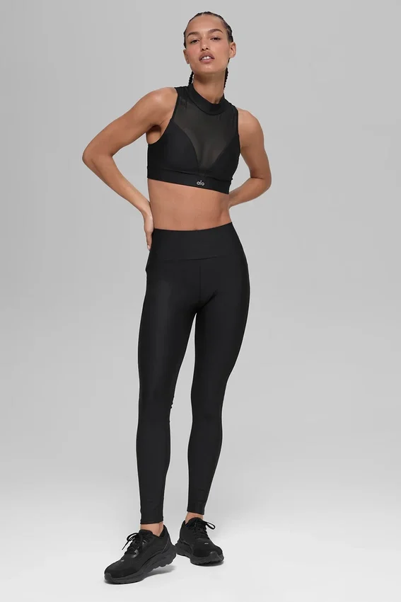 Airlift High-Waist Mesh Infatuation Legging - Zwart