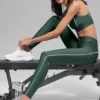 Airlift High-Waist Suit Legging – Clover Green/White