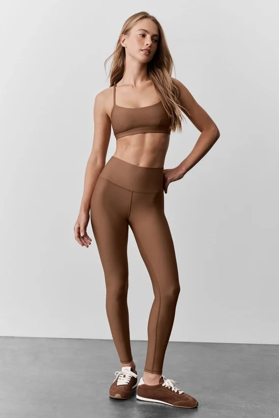 7/8 High-Waist Airlift Legging - Sun Kissed Brown