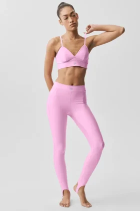 Airlift Love Language High-Waist Legging met beugels – Candy Heart Pink