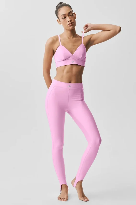 Airlift Love Language High-Waist Legging met beugels – Candy Heart Pink
