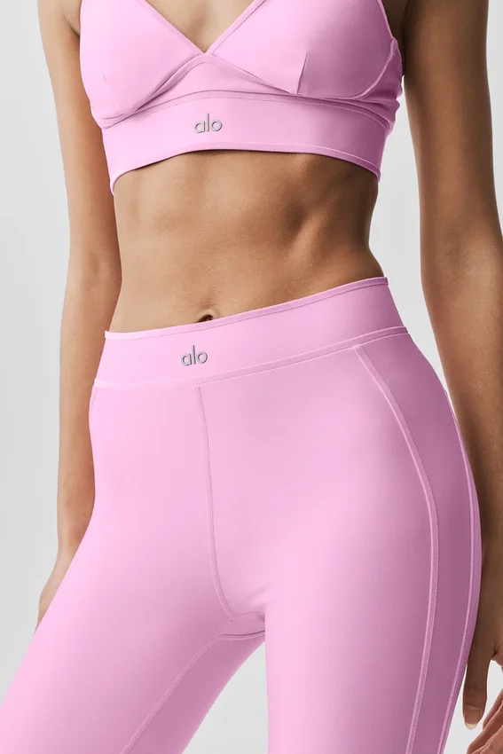 Airlift Love Language High-Waist Legging met beugels – Candy Heart Pink