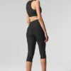 Airlift Mesh Capri High-Waist – Just Right – Zwart