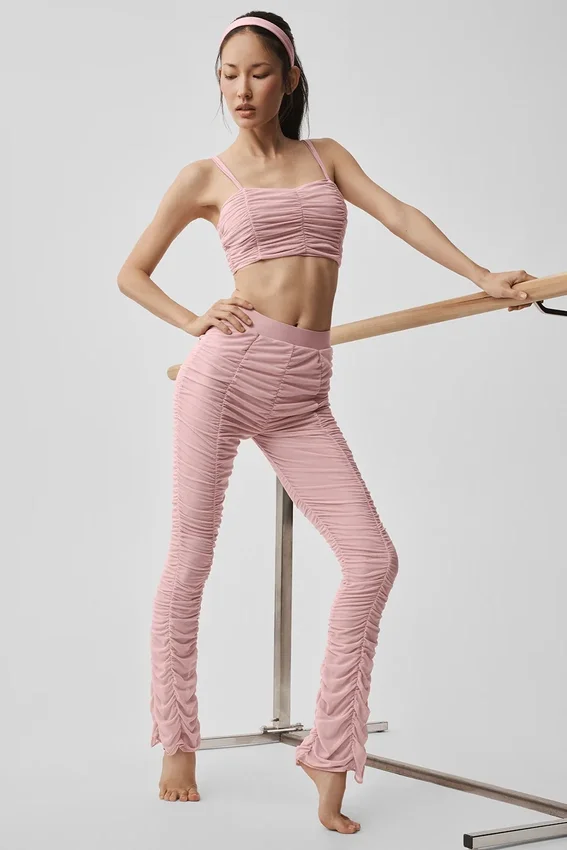 Airlift Mesh Cherish-legging met hoge taille - Vintage Pink
