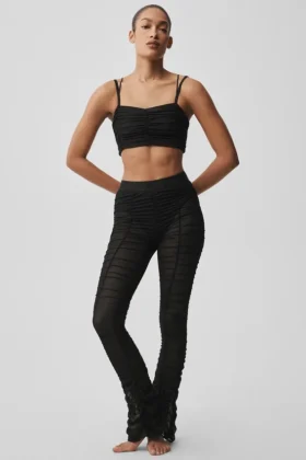 Airlift Mesh Cherish-legging met hoge taille - Zwart