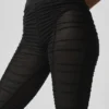Airlift Mesh Cherish-legging met hoge taille - Zwart