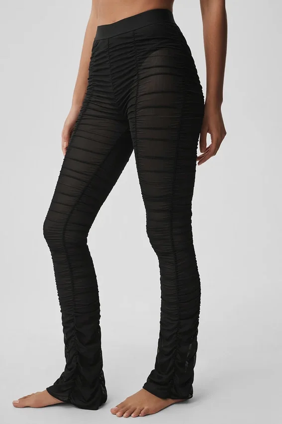 Airlift Mesh Cherish-legging met hoge taille - Zwart