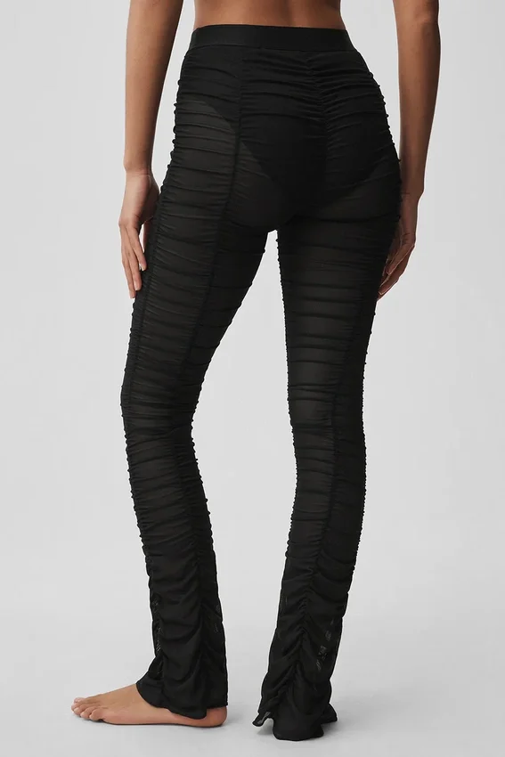 Airlift Mesh Cherish-legging met hoge taille - Zwart