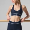 Airlift Mesh Darling-legging met hoge taille en beugels – Navy