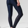 Airlift Mesh Darling-legging met hoge taille en beugels – Navy