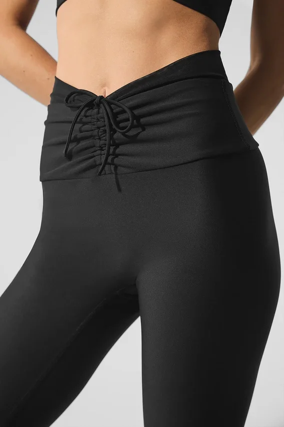 Airlift Mesh Divine Capri High-Waist - Zwart