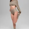 Airlift Record-Breaker Boyshort - Gravel