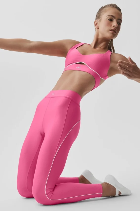 High-Waist Airlift 7/8 Speedwork Legging - Paradise Pink