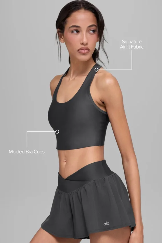 Airlift Super Sleek Bra Tank - Antraciet