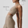 Airlift Super Sleek Bra Tank - Gravel