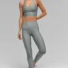 Airlift Super Sleek Bra Tank - Lunar Grey