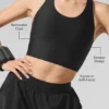 Airlift Super Sleek Bra Tank - Zwart