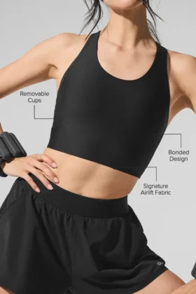 Airlift Super Sleek Bra Tank – Zwart