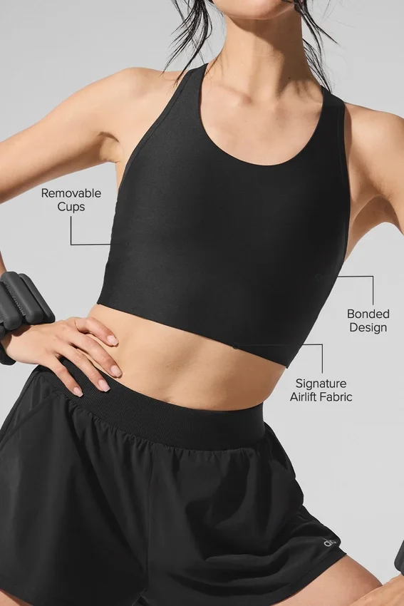 Airlift Super Sleek Bra Tank - Zwart