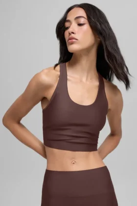 Airlift Super Sleek Bra Top – Brownstone