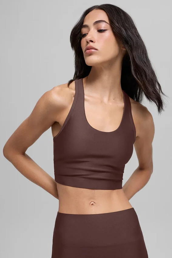 Airlift Super Sleek Bra Top - Brownstone
