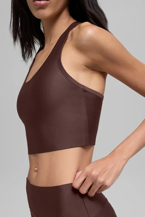 Airlift Super Sleek Bra Top - Brownstone