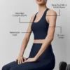 Airlift Super Sleek Bra Top - Marineblauw