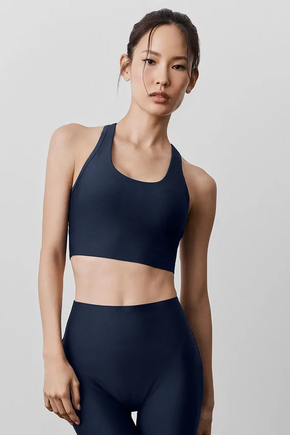 Airlift Super Sleek Bra Top - Marineblauw
