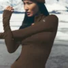 Airlift Winter Warm 1/4 Zip met lange mouwen - Espresso