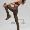 Airlift Winter Warm High-Waist Legging - Espresso