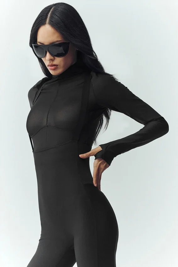 Airlift Winter Warm Mesh Ski Time met lange mouwen - Zwart