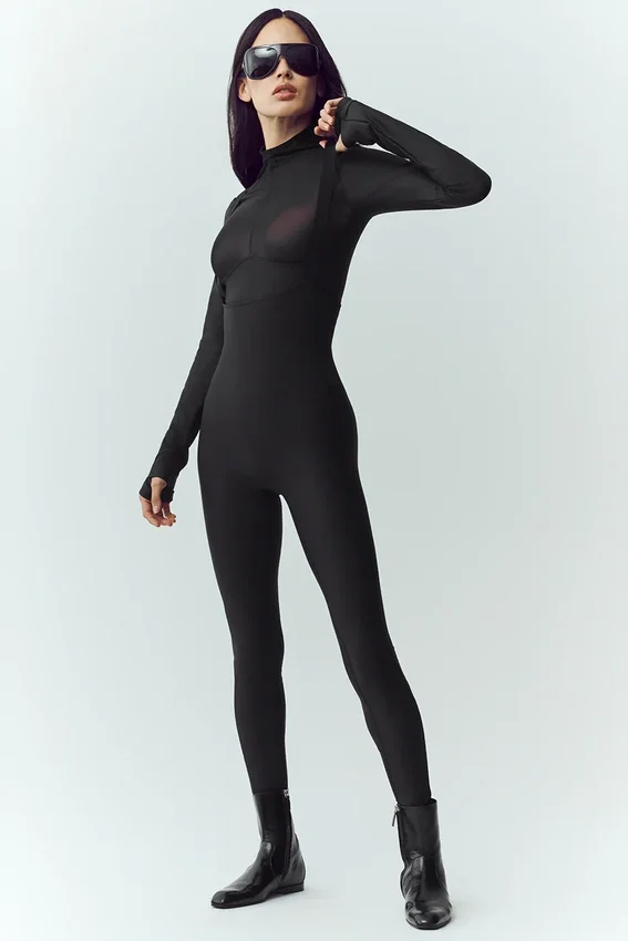 Airlift Winter Warm Mesh Ski Time met lange mouwen - Zwart