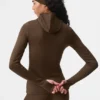 Airlift Winter Warm Runner met capuchon - Espresso