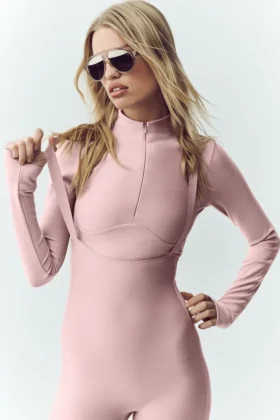 Airlift Winter Warm Ski Time met lange mouwen - Pink Champagne