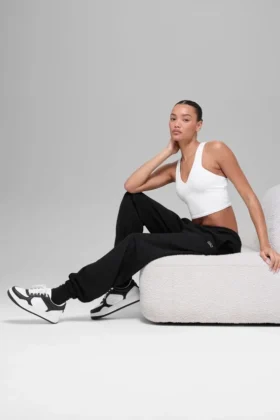 Alo Recovery Mode-sneaker - Zwart/Wit