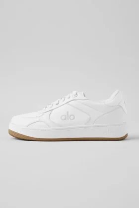 Alo Recovery Mode-Sneakers – Natuurlijk wit/Gum