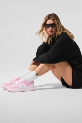 Alo Recovery Mode Sneakers - Roze/Wit