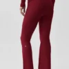 Alo Softsculpt 7/8-legging met omgeslagen pijpen en uitlopende boord - Summer Romance Red