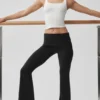 Alo Softsculpt 7/8-legging met omgeslagen pijpen - Zwart