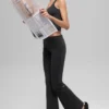 Alo Softsculpt 7/8-legging met omgeslagen pijpen - Zwart