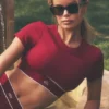 Alo Softsculpt Amp It up-beha met korte mouwen - Summer Romance Red
