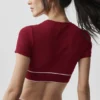 Alo Softsculpt Amp It up-beha met korte mouwen - Summer Romance Red